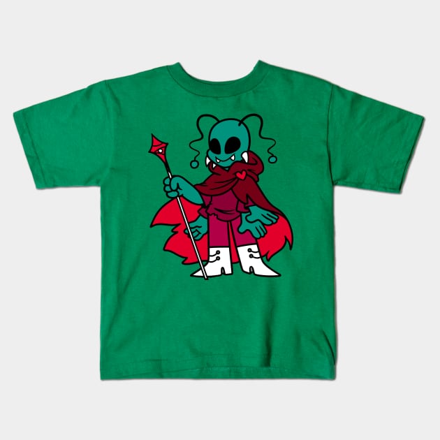 Alien Queen Kids T-Shirt by Get A Klu Comics